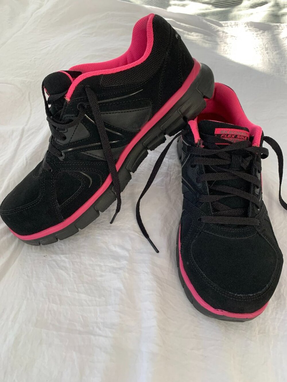 Women's Skechers Steel Toe Shoes, 9.5